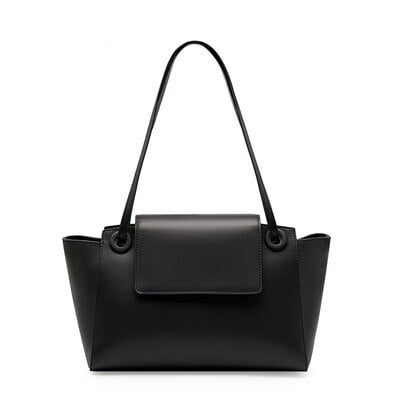 Women genuine leather crossbody bags women's tote shoulder bag black - Thumbnail 3