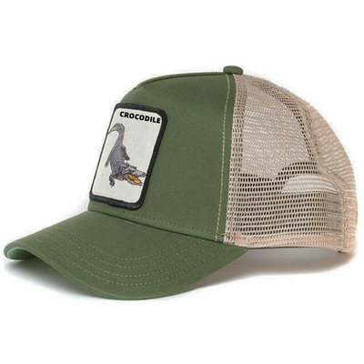 Baseball Cap Adjustable Size CROCODILE Green