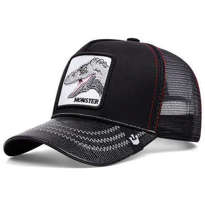 Baseball cap adjustable size monster black - Thumbnail 1