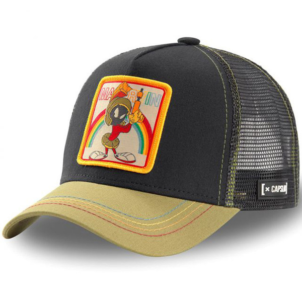 Baseball Cap Adjustable Size Mens and Womans Mesh Caps MARTIAN Rainbow