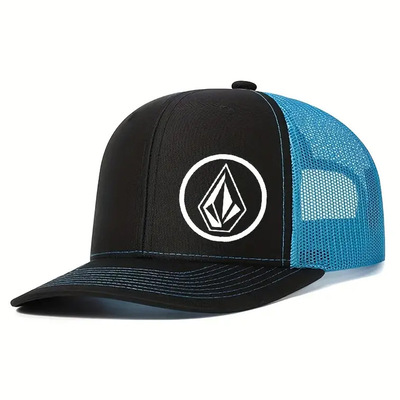 The world trucker baseball cap hat-unisex diamond black blue - Thumbnail 1