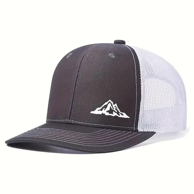 Baseball cap richardson outdoor mesh cap grey white
