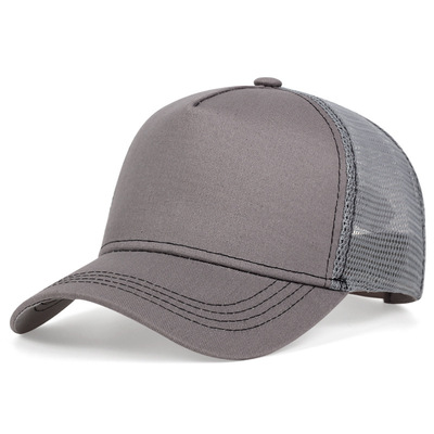 Summer Mesh Baseball Cap for Men Women Trucker Mesh Hat Baseball Hats Outdoor Sports Running hat Grey