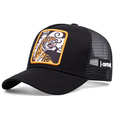 Baseball cap angry tiger black - Thumbnail 2