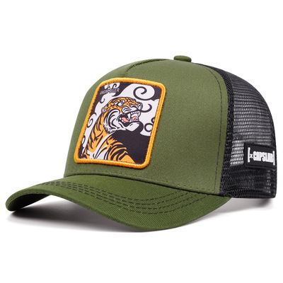 Baseball cap angry tiger green - Thumbnail 3