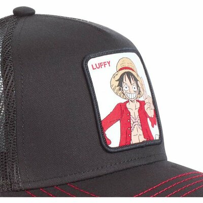 Luffy embroidered baseball cap black