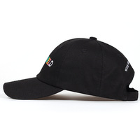 ASTROWORLD Embroidered Baseball Cap Outdoor Sports Mesh Peaked Cap Black - Thumbnail 2