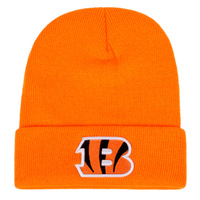 Embroidered Winter Warm Woolen Hat With Letter B Orange - Thumbnail 2