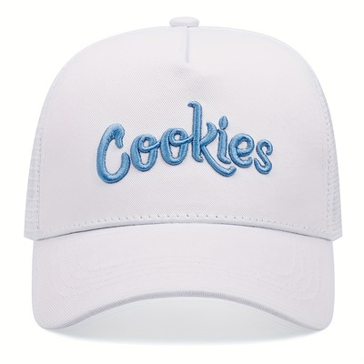 Cookies baseball cap outdoor sports mesh peaked cap white