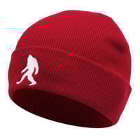 Embroidered Of APE Hat Winter Warm Woolen Hat Red - Thumbnail 1