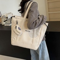 Hand bill shoulder college student class cloth bag - Thumbnail 1