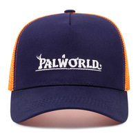 Embroidered Of PALWORLD Baseball Caps Outdoor Sports Mesh Peaked Cap Multi - Thumbnail 1
