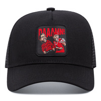 Embroidered Of DAAAMN Baseball Caps Outdoor Sports Mesh Peaked Cap Black - Thumbnail 1