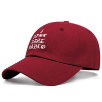Embroidered Of I FEEL LIKE PABLO Baseball Caps Outdoor Sports Peaked Cap Red - Thumbnail 1