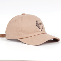 Embroidered Of One Punch Superman Baseball Caps Outdoor Sports Peaked Cap Black - Thumbnail 3