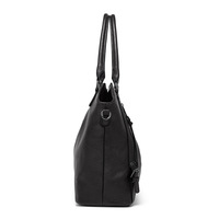 Large Capacity Women's Crossbody Handbag Black - Thumbnail 1