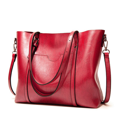 New women handbag retro tote bag red - Thumbnail 4