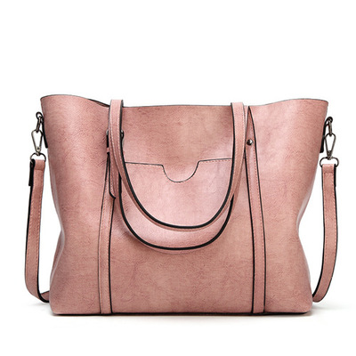 New Women Handbag Retro Tote Bag Pink