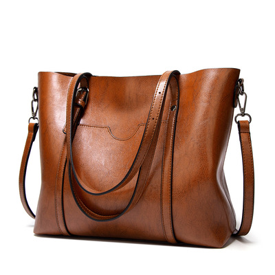 New women handbag retro tote bag brown - Thumbnail 2
