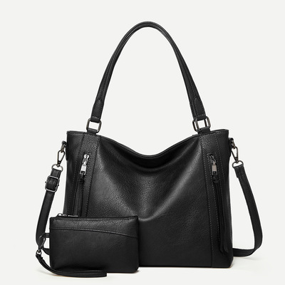 Women's shoulder crossbody bag two piece black - Thumbnail 3