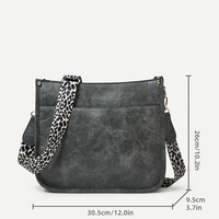 Women's Crossbody Bag Grey - Thumbnail 1