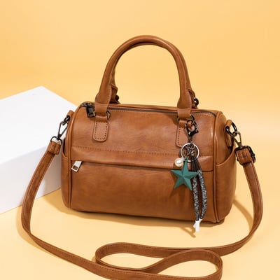 Fashion large capacity crossbody bag shoulder bag brown