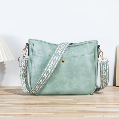 Fashion women's bag vintage handbag green - Thumbnail 2