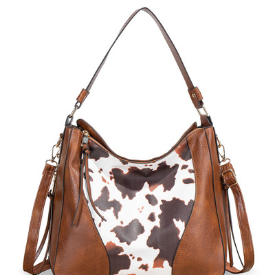 European and american large capacity handbag brown - Thumbnail 5