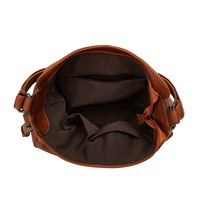 Women Shoulder Bag Vintage Crossbody Purse Handbag Brown - Thumbnail 2