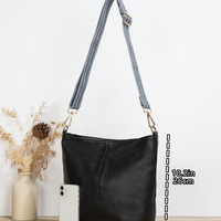 Women Shoulder Bag Vintage Crossbody Purse Handbag Black - Thumbnail 1