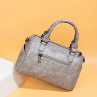 Women Shoulder Handbag Multiple Pockets Bag Ladies Crossbody Purse Grey - Thumbnail 2