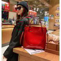 Women Designer Purses and Handbags Big Bucket bags Ladies Travel Crossbody Purse Wine Red - Thumbnail 2