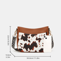 Women Fashion Handbags Tote Bag Shoulder Bag Brown - Thumbnail 4