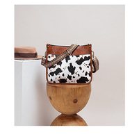 New Women's Bag Fashion Cow Pattern Shoulder Bag Brown - Thumbnail 1