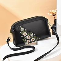 New Soft Leather Shoulder Bag Black - Thumbnail 1