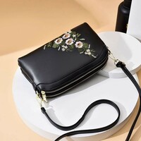 New Soft Leather Shoulder Bag Black - Thumbnail 2