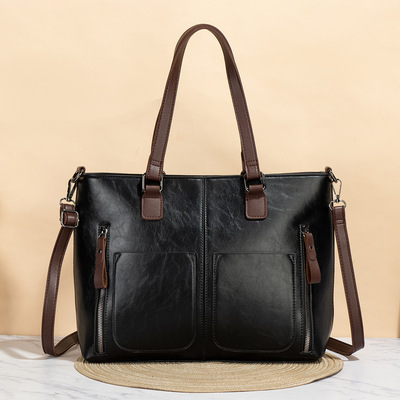 Lovevook purses tote bag for women, handbags large shoulder bag black - Thumbnail 2