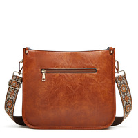 Womens Fashion Shoulder Bags Large Tote Bag Retro Purse Handbag Brown - Thumbnail 2