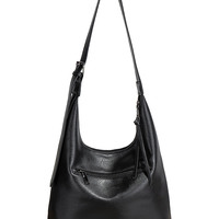 Women Vegan Leather Top Handle Shoulder Purses and Handbags Black - Thumbnail 2