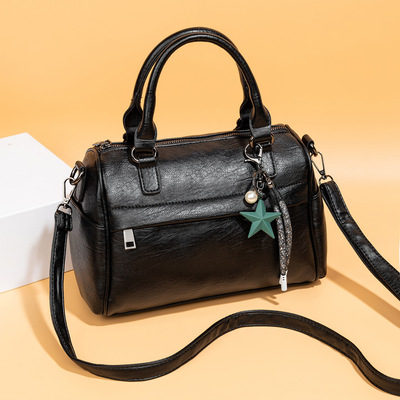 Handbags and purses for women vegan leather tote bag for women satchel shoulder bags travel purse black - Thumbnail 4