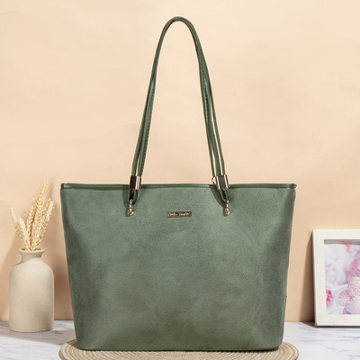 Women Vegan Leather Top Handle Shoulder Purses and Handbags Green