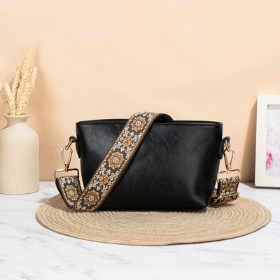 Women purses and handbags leather top handle satchel shoulder bags black - Thumbnail 3