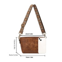 Women Purses and Handbags Leather Top Handle Satchel Shoulder Bags Brown - Thumbnail 1