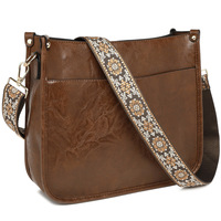 Women Shoulder Purses and Handbags Brown - Thumbnail 1