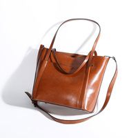 Women Purses and Handbags Leather Hobo Bags Brown - Thumbnail 1