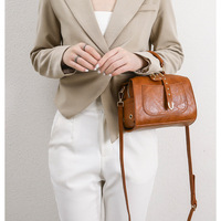 Women's Soft Leather Tote Bag, Top Satchel Purses and Handbags Brown - Thumbnail 2