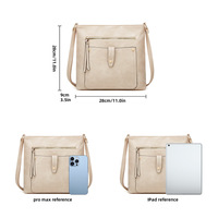 Women Vegan Leather Handbags Tote Purse Shoulder Bag Large Ladies Hobo Bags White - Thumbnail 1