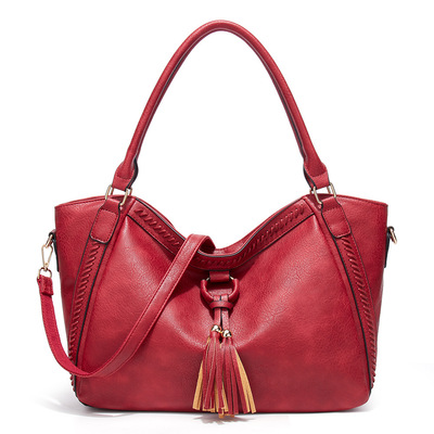 Fashion Tote Bags Shoulder Bag Top Handle Satchel Bags Red