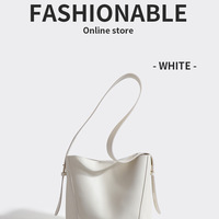 Fashion Tote Bag Shoulder Handbags Top Handle Satchel Bags White - Thumbnail 1