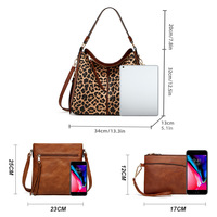 Women Fashion Handbags Wallet Tote Bag Shoulder Bag Top Handle Satchel Purse Set 3pcs Multi - Thumbnail 1